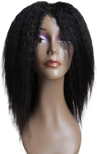 CLAROLAIR 12'' Kinky Straight Wig Yaki Human Hair Wigs For Black... - Picture 1 of 4