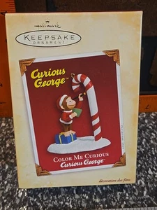 GENUINE Hallmark Keepsake Color Me Curious George Ornament - 2005 RARE - Picture 1 of 10