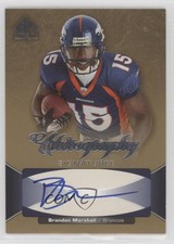 2006 SP Authentic Chirography Signatures Brandon Marshall #CH-BM Rookie Auto RC