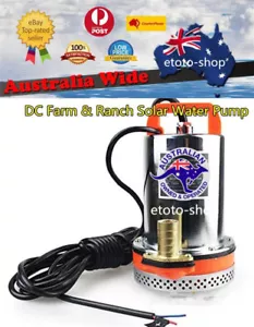 12V 24V DC Solar Powered Garden Farm & Ranch Submersible Water Well Pump - Picture 1 of 1