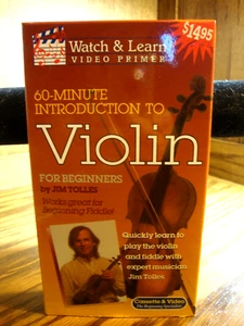 "60 Minute Introduction to Violin For Beginners" (VHS, 1996) w/Jim Tolles H17 - Picture 1 of 2