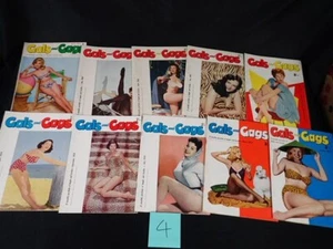 10 + Gals and Gags Vintage Gentlemen's Magazines Girlie Pin-Ups free postage - Picture 1 of 1