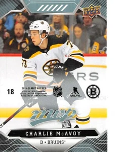 2019-20 Upper Deck MVP Puzzle Back #18 Charlie McAvoy - Picture 1 of 2