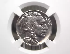1937 "D" Indian Head BUFFALO Nickel 5c NGC AU58 #044 About Unc ECC&C, Inc. - Picture 1 of 5