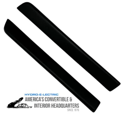 NEW 1965-1966 Cadillac Deville Coupe & Convertible Padded Door Armrests- Black - Image 1 of 4