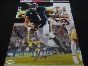 Foto autografata 8x10 Jalen Hurts Philadelphia Eagles con firma a mano COA! - Foto 1 di 2