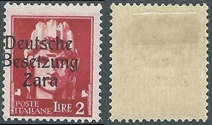 1943 OCCUPAZIONE TEDESCA ZARA EFFIGIE 2 LIRE VARIETà SOPRASTAMPA MH * - RB37-5 - Picture 1 of 1