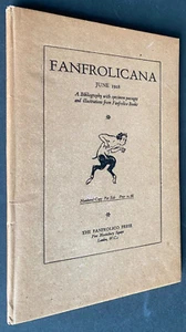 1928 JUNE 1st FANFROLICANA, NORMAN LINDSAY *LIKE NEW* 1/500, FREE EXPRESS W/WIDE - Picture 1 of 14