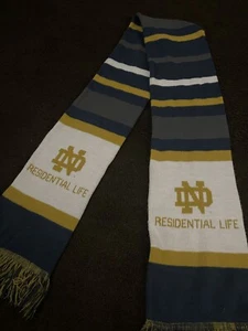 Notre Dame Fighting Irish Schal blau & gold Streifen Wohnleben - Bild 1 von 4