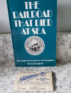 DIE EISENBAHN, DIE IM MEER STARB Florida East Coast Railway, & Packung Linsen sauber - Bild 1 von 16