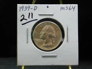 1939-D Washington Quarter  (21-12-008) - Picture 1 of 3