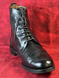 Stivali eleganti Allen Edmonds "DALTON" in pelle a coda di rondine 14 D neri DAINITE USA - Foto 1 di 15