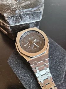 G-Shock GA-2100 *Casio-oak Custom Watch AP Stainless Steel Mod 4th Gen - Picture 1 of 5