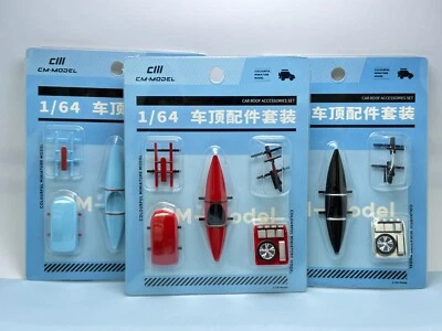 CM-MODEL 1/64 DIECAST MODEL CAR # CAR ROOF ACCESSORIES SET - Image 1 of 4