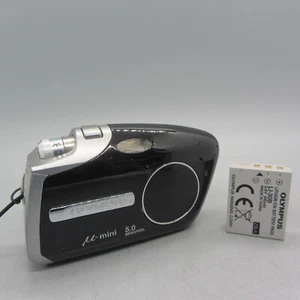 Olympus Digital Camera Mju Mini 5.0MP Black Tested - Picture 1 of 8