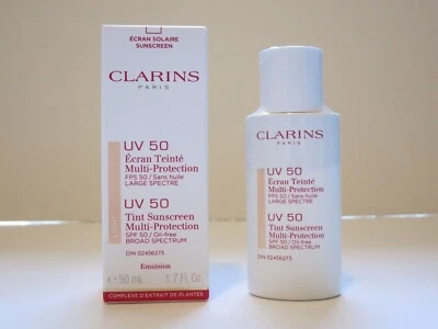 CLARINS UV 50 PLUS Multi-Protection LIGHT Tint Sunscreen SPF50 Moisturizer 50ml - Image 1 of 3