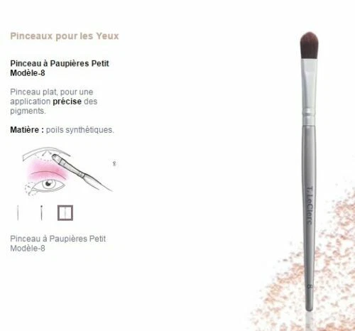 T LECLERC Augen Pinsel Professionell -schatten Augenlider Klein Model PIN8 Wert - Bild 1 von 1