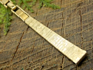 Vintage NOS Watch Band Butterfly Clasp Rolled Gold Plate 8mm Kestenmade USA - Picture 1 of 6