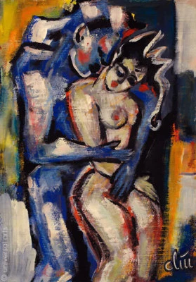 JACQUELINE DITT - Adore (Begehren) A4 DRUCK n.Gemälde Bild Kunst nude Akt Bilder - Bild 1 von 3