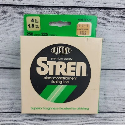 NOS Made In USA Spool Of Stren 4LB 250 Yards Fishing Line - Image 1 of 4