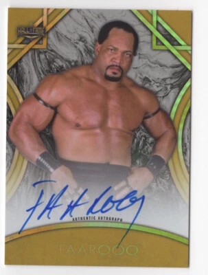 Faarooq 2018 Topps WWE Legends Autograph Card Auto WWF Ron Simmons Gold 5/10 - Image 1 of 2