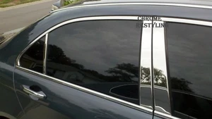 LEXUS ES CHROME PILLAR POSTS FIT 2002-2006 (6PC SET) - Picture 1 of 2