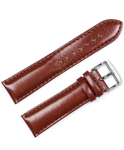 DeBeer Paris Watch band 26mm Red Smooth Leather Chrono #30C-26 Straps Bargains - Picture 1 of 5