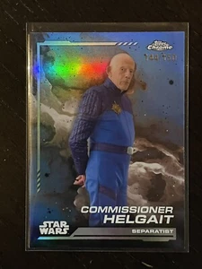 2024 Topps Chrome Star Wars Commissioner Helgait Skywalker Blue Refractor /150 - Picture 1 of 6