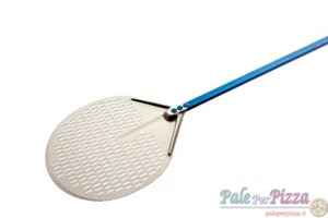 Pala pizza alluminio forata tonda 33 cm manico 1.20 mt - Foto 1 di 1