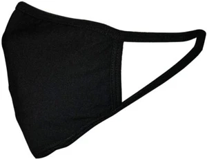 Wiederverwendbare Baumwoll-Gesichtsmaske für Kinder, schwarz (6er Pack) - Bild 1 von 5
