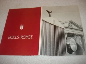 1958 Rolls Royce Silver Cloud, Bentley "S" Continental Sales Brochure 8" X 11" - Picture 1 of 3