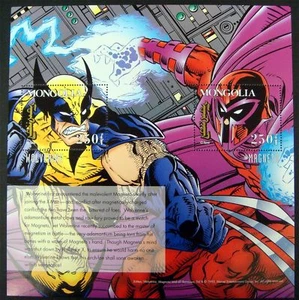 Mongolia 1995 - X-MEN MARVEL WOLVERINE - Souvenir Stamp Sheet Scott #2234 - MNH - Picture 1 of 1