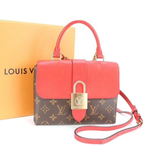 LOUIS VUITTON（LV） Borsa a tracolla Louis Vuitton Monogram Locky BB Coquelicot M44322 in pelle con B originale