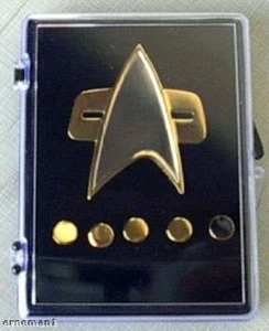 STAR TREK DS9 + Voyager Communicator Pin Set 6 teilig - neu - Bild 1 von 3