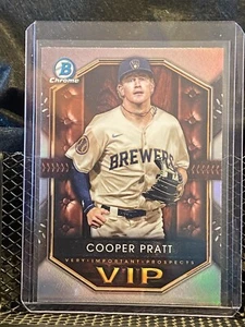 Cooper Pratt 2025 Bowman - Very Important Prospects  #15 Brewers - Picture 1 of 2