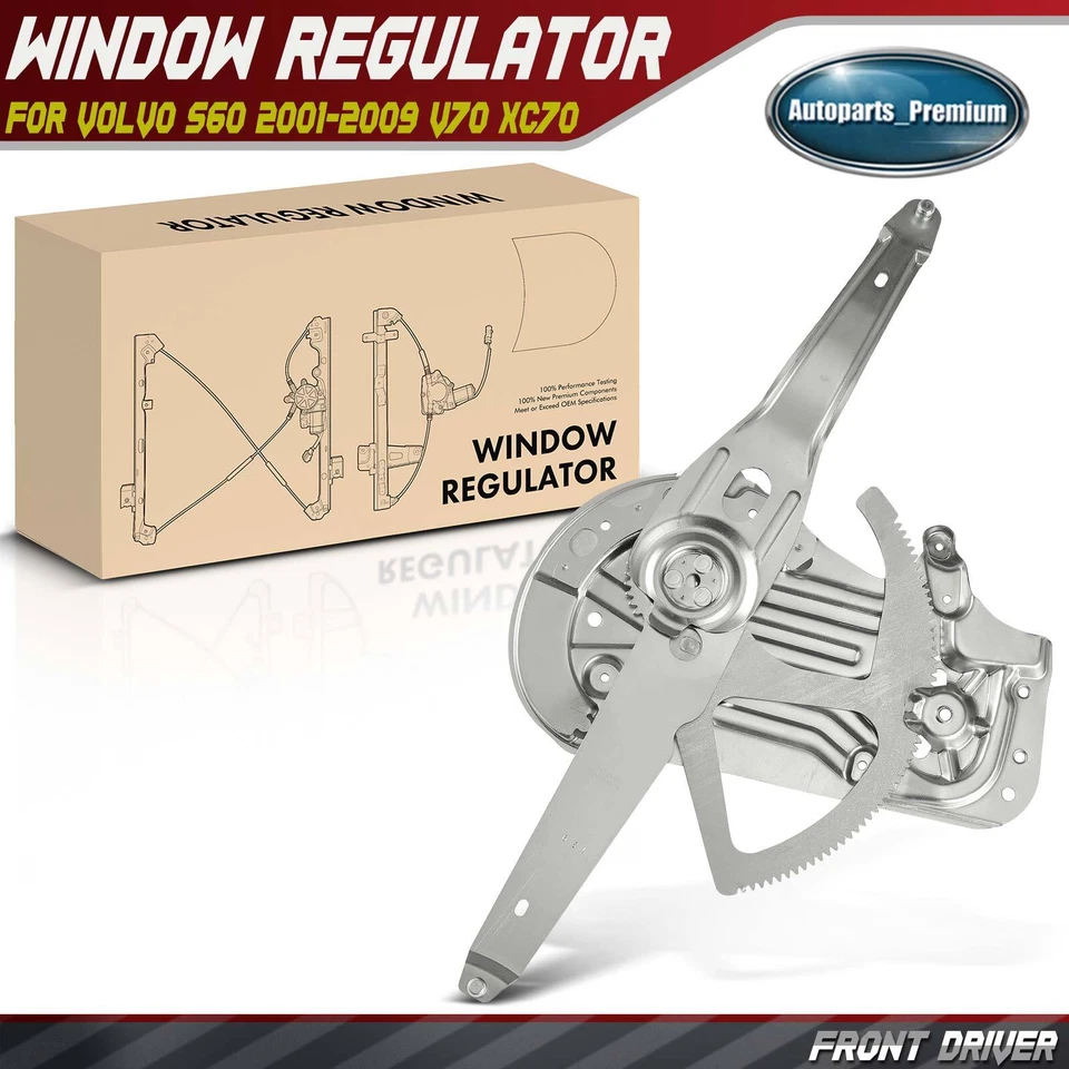 Regulador de ventana eléctrico eléctrico de conductor delantero para Volvo S60 2001-2009 V70 XC70 Foto 1 de 4