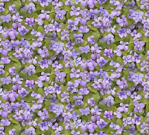 Elizabeth's Studio Landscape Medley 678 Violets Cotton FABRIC BTY - Picture 1 of 1
