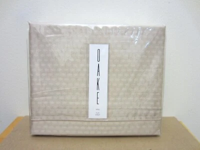 Nuevo $120 Oak KING Pima Algodón 400 TC "CHEV K FL SAND" SÁBANA PLANA KING Foto 1 de 4