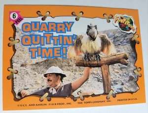 1993 The Flintstones Karte #6 Quarry Quittin' Time! Topps Puzzle Bild Vintage - Bild 1 von 3