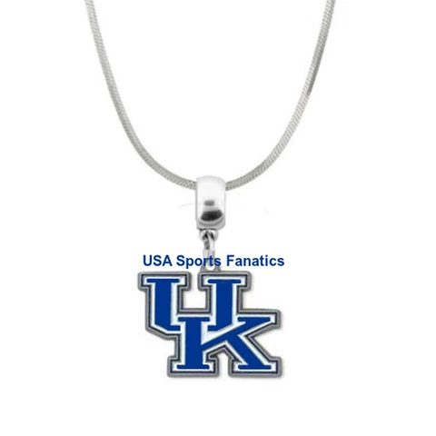 NCAA - Kentucky Wildcats Team Logo Pendant Necklace On 925 Snake Chain Cover