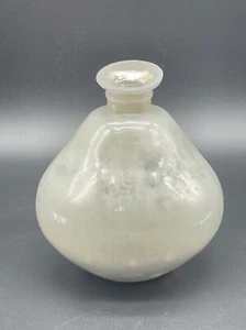 Jarrón abultado Pottery Barn de vidrio mercurio plateado - Imagen 1 de 6