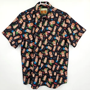 Dixxon Flannel Co Hawaiian Tiki Party Shirt Short Sleeve Men's Size Medium - Picture 1 of 9