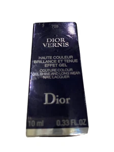 Dior Vernis Gel Shine Long Wear Nail Lacquer 708 Blue Drop 10 ml - Picture 1 of 2