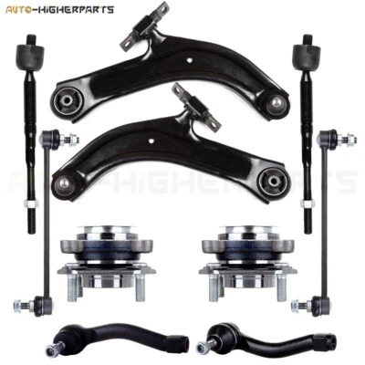 For 2007-2012 Nissan Sentra 10x Front Control Arm Tie Rod Sway Bar & Wheel Hub — 第 1/4 张图片
