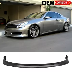 Fits 06-07 Infiniti G35 Coupe Unpainted Front Bumper Lip Spoiler Splitter PU - Picture 1 of 9