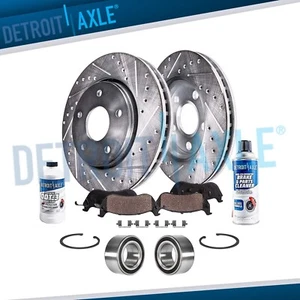 Rotores delanteros perforados pastillas de freno cojinetes de rueda para Honda Accord 2013 2015-2017 - Imagen 1 de 7