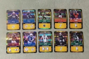 10 UNO ELITE HOLO FOIL CARDS NM 2024 NFL CORE YELLOW AARON RODGERS BREECE HALL - Picture 1 of 11