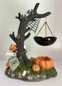 Vintage Yankee Candle HALLOWEEN PALS Wachs Tortenbrenner Baum Geist Kürbis Deko Mängel - Bild 1 von 18