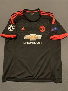Adidas Manchester United 2015/2016 Third Jersey Rooney #10 Champions League FLAW - Picture 1 of 13