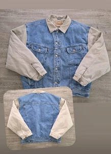 Vintage 90s Gap Quilted Denim Trucker Jacket Sz XL Men's - Picture 1 of 12